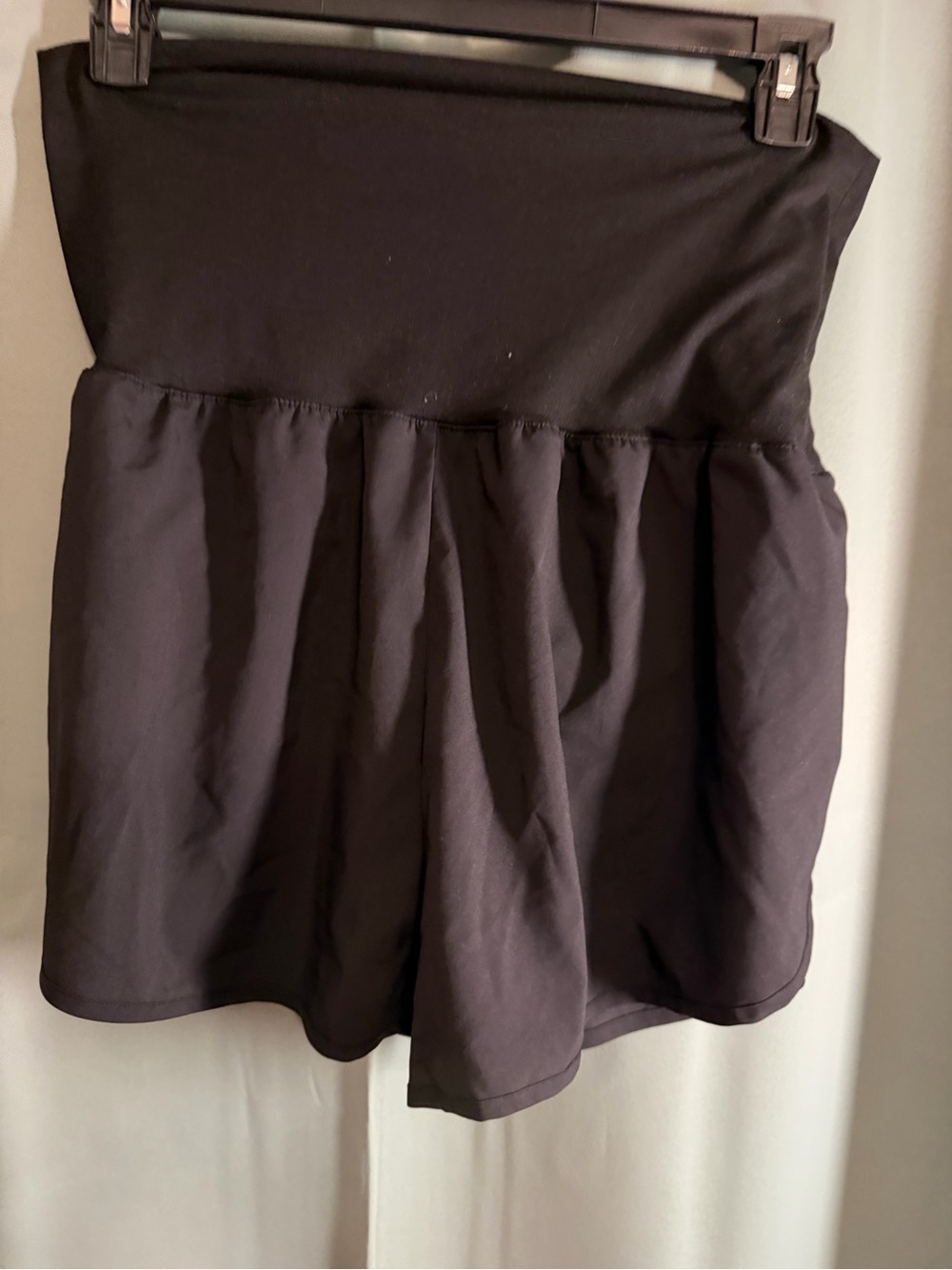 Black Athletic Zenana women's running shorts